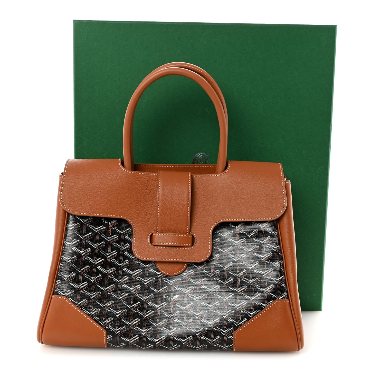 Goyardine Saigon Tote Black Gold