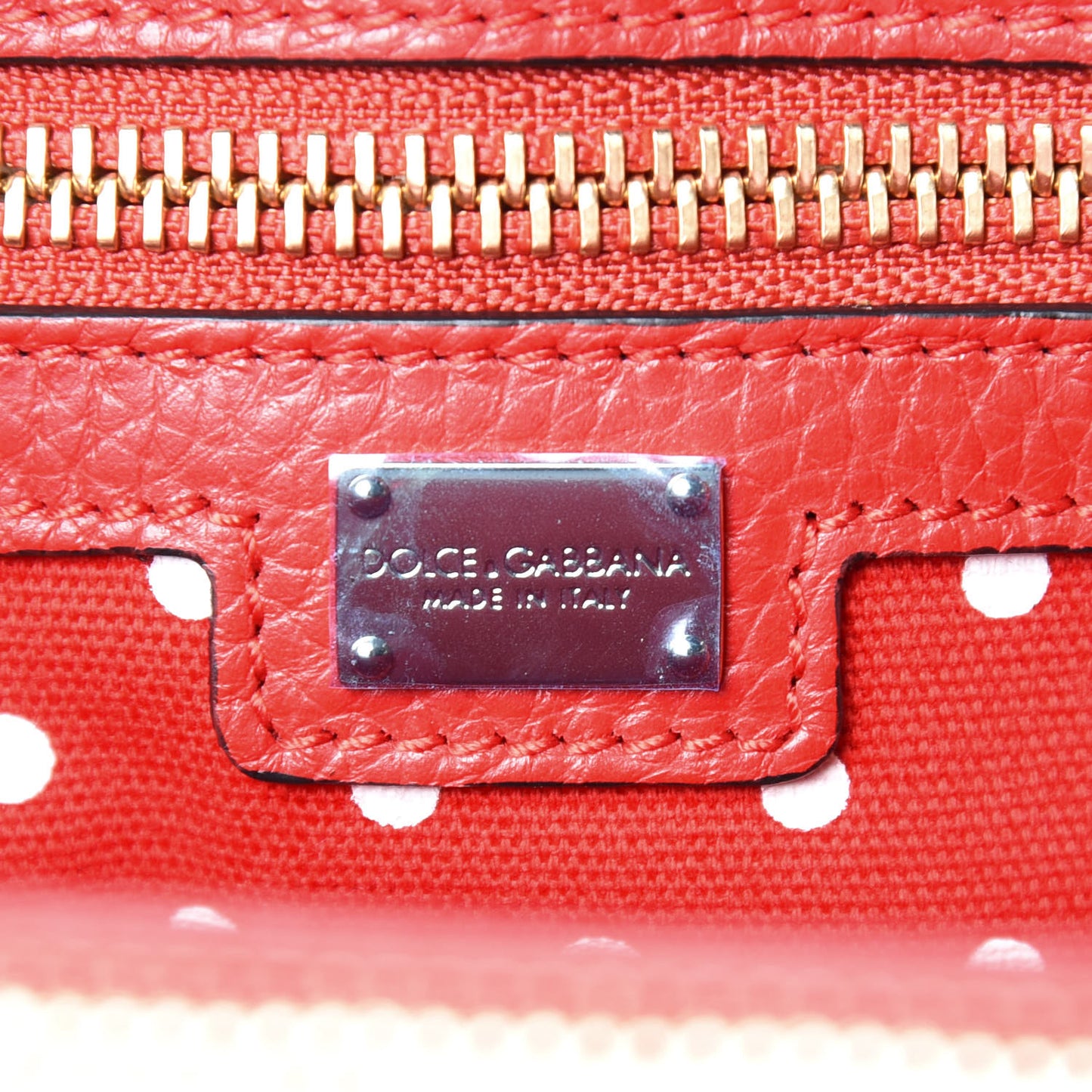 Pebbled Calfskin Small Tote Red