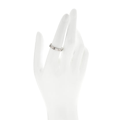 Cartier 18K White Gold 3.5mm LOVE Wedding Band Ring 57 8 2 of 5