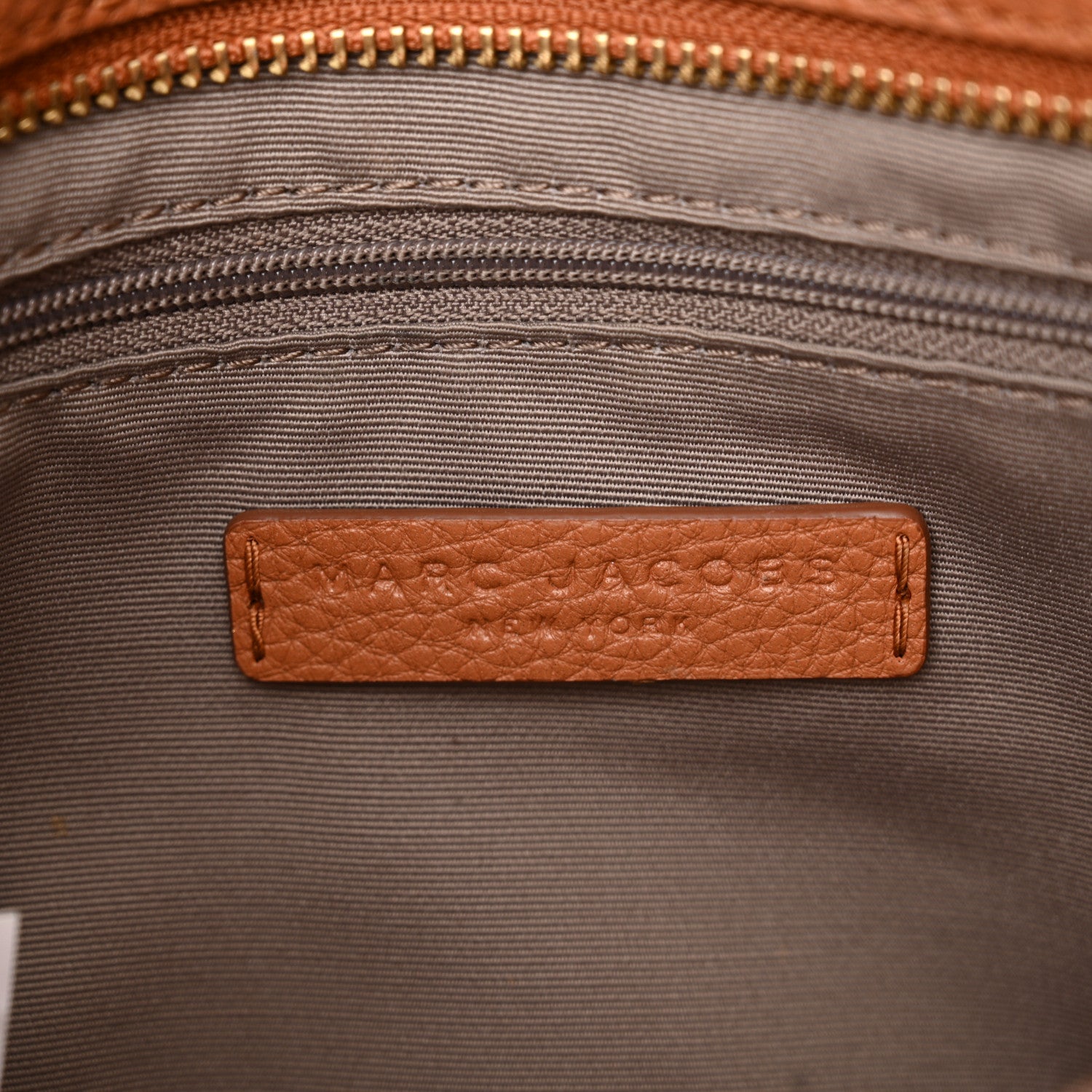 Marc Jacobs Pebbled Calfskin Small Maverick Crossbody Smoked Almond 6 of 11