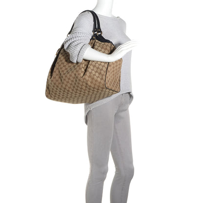Gucci Monogram Large Sukey Tote Beige Ebony Black 2 of 7
