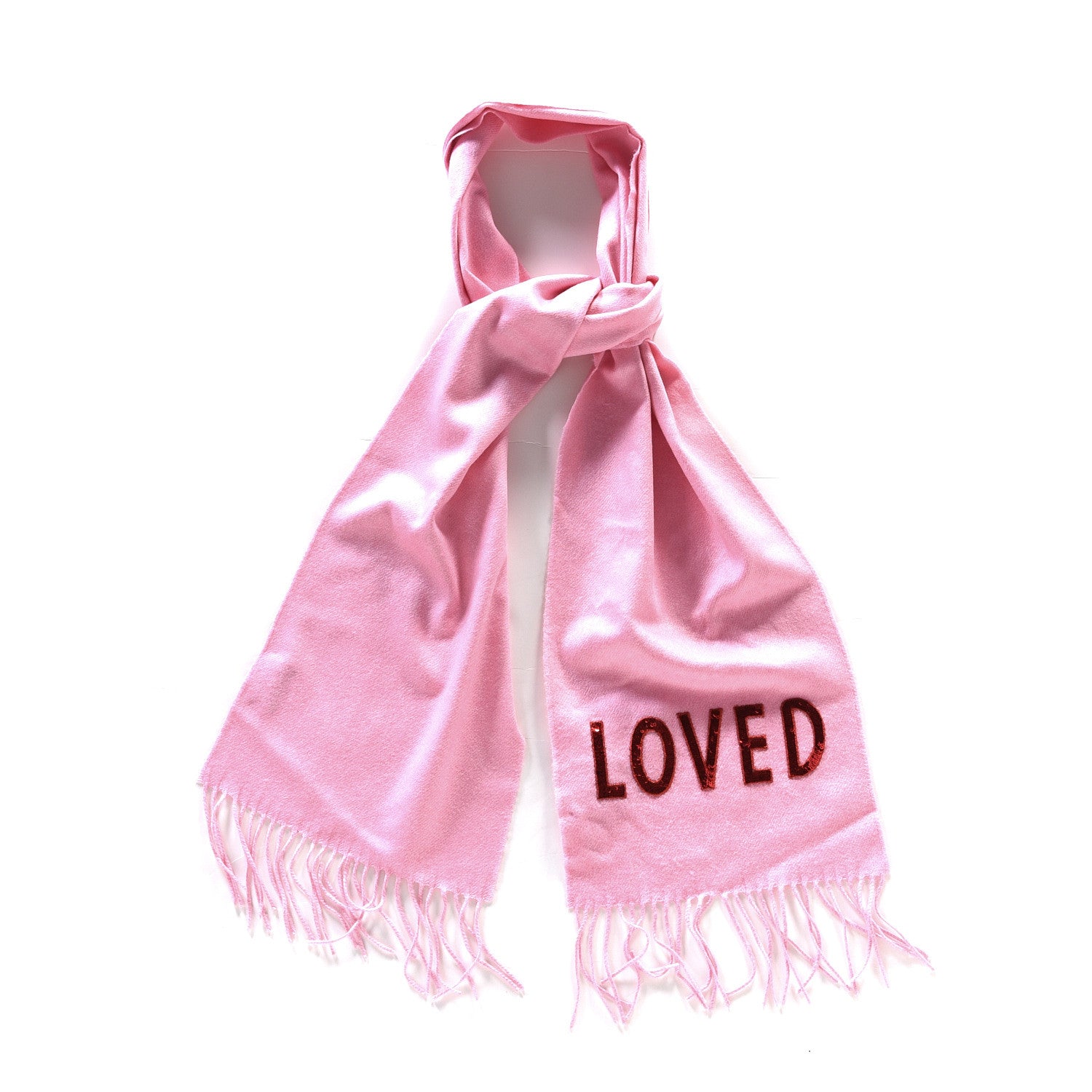 Gucci Silk Cashmere Sequins Lovesh Scarf Roseate 1 of 4
