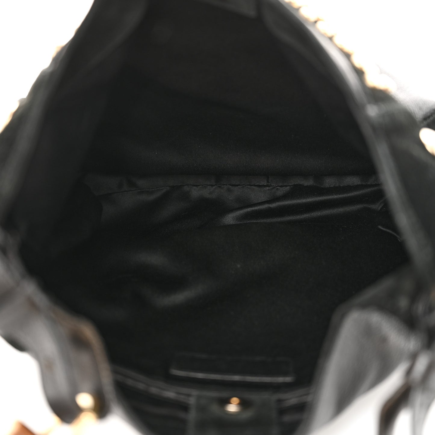 Suede Horn Studded Y Mombasa Hobo Black