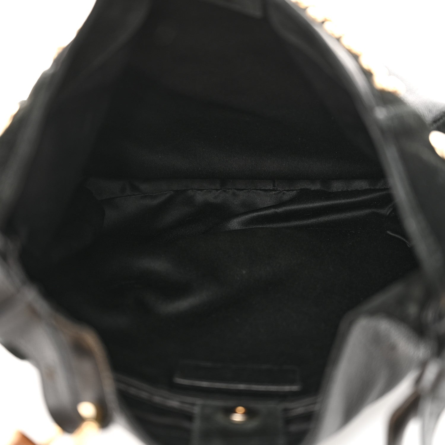 Saint Laurent Suede Horn Studded Y Mombasa Hobo Black 5 of 12