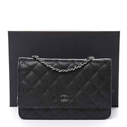 Chanel Caviar Quilted Wallet On Chain WOC Black 10 of 10