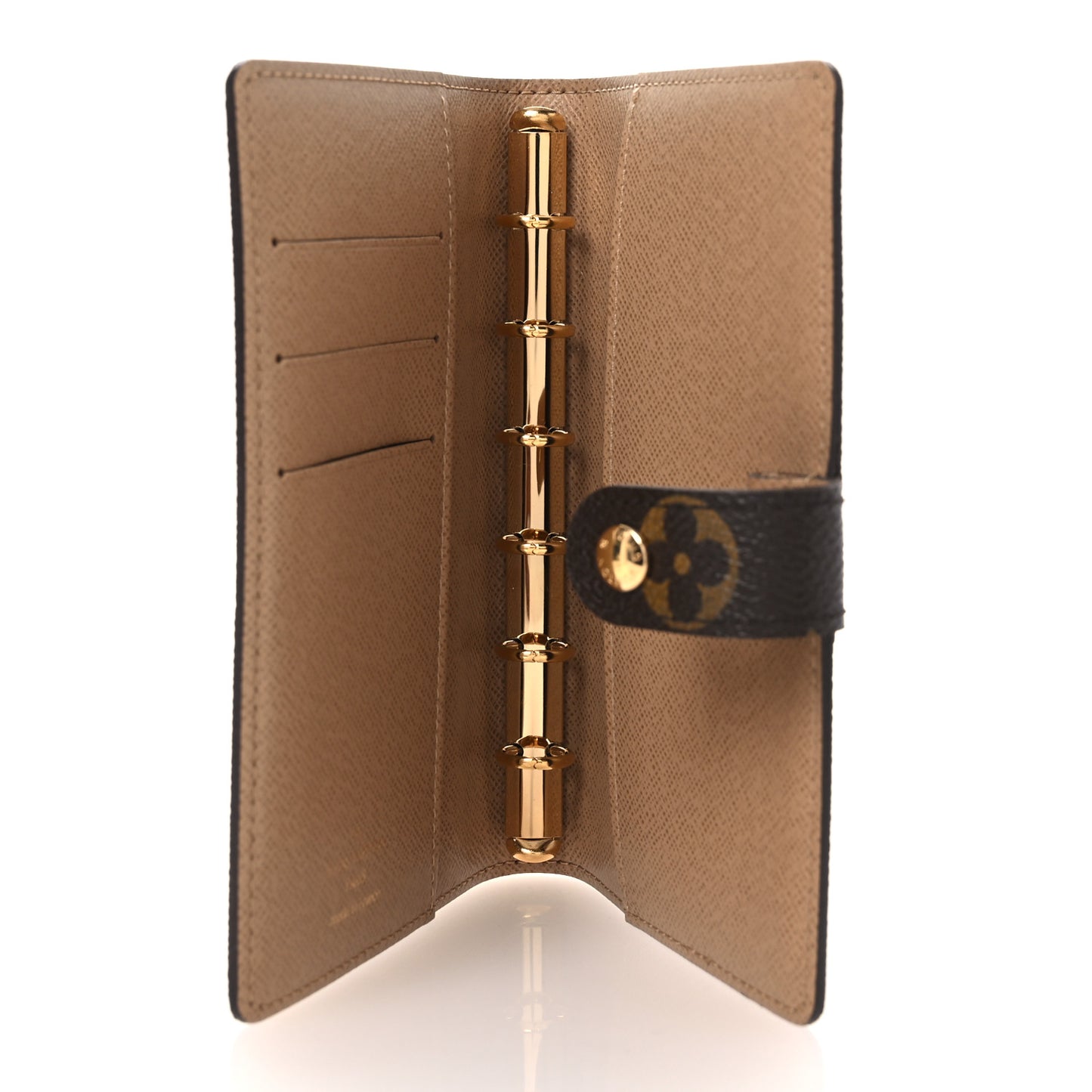 Monogram Complice Trunks and Bags Small Ring Agenda Cover Beige