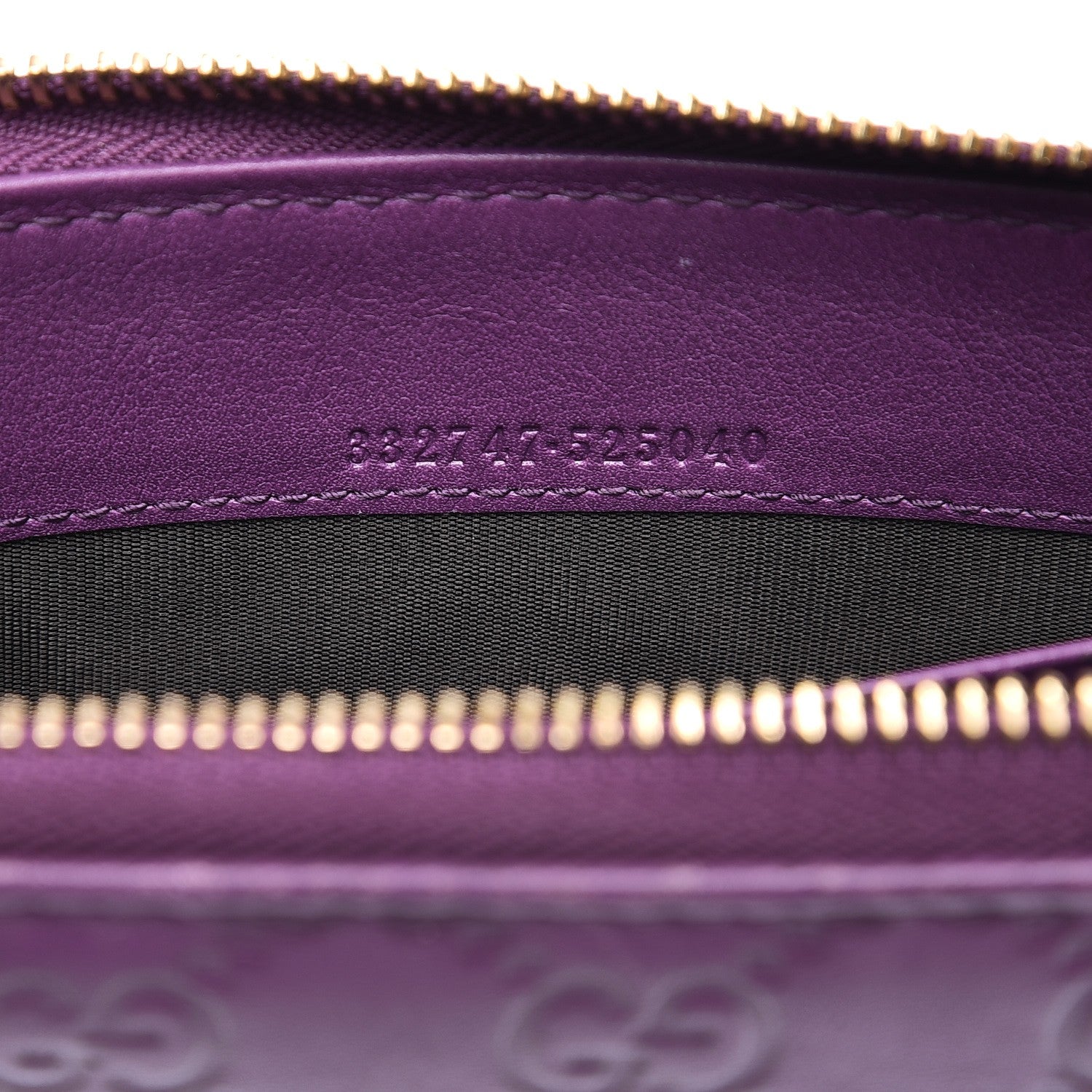 Gucci Guccissima Donna Long Wallet Purple 6 of 10