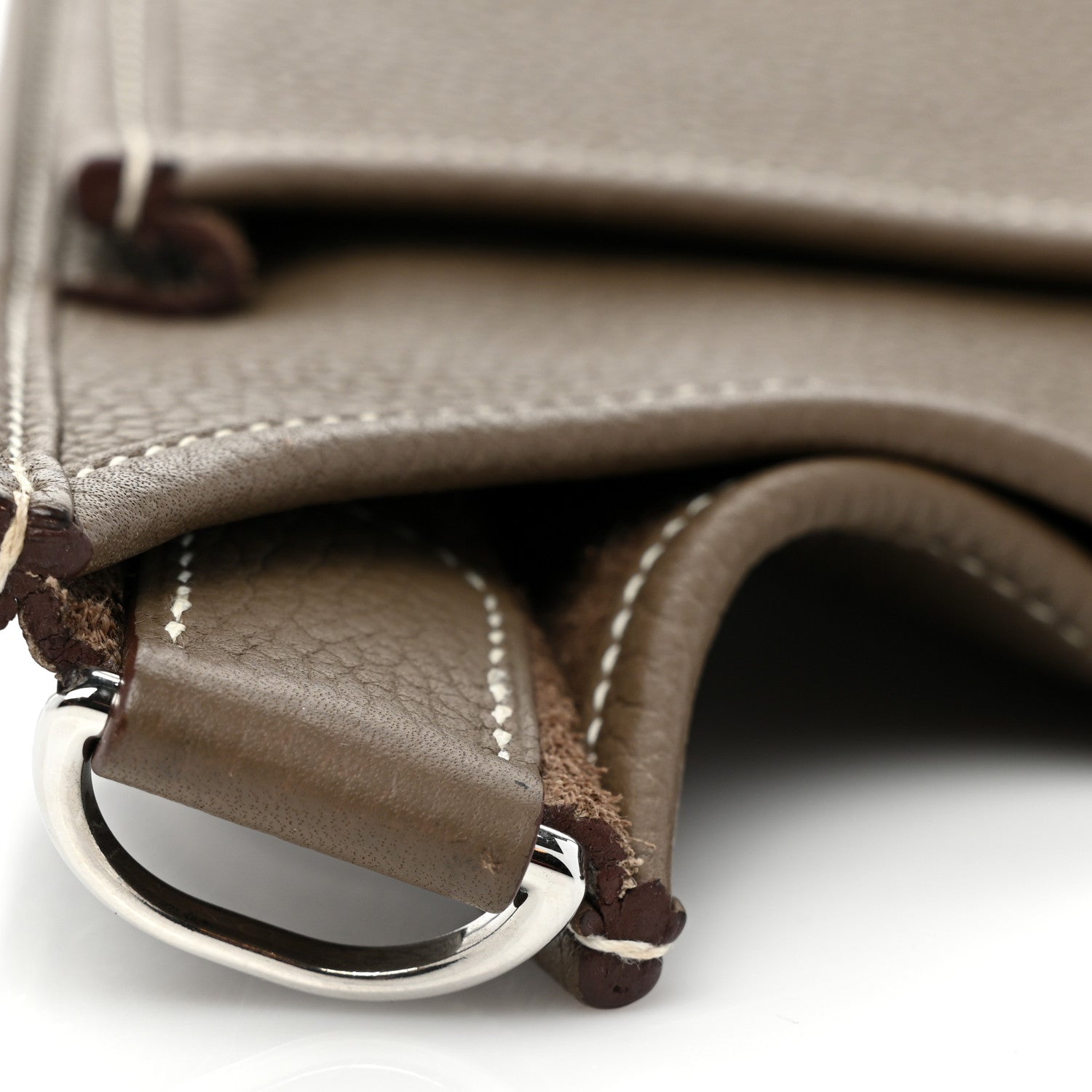 Hermes Taurillon Clemence Evelyne III PM Etoupe 12 of 13