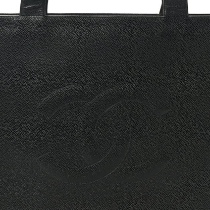 Chanel Caviar CC Tote Black 8 of 10