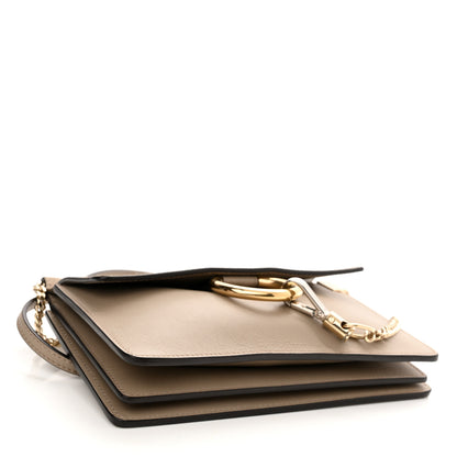 Chloe Calfskin Suede Mini Chain Faye Shoulder Bag Motty Grey 3 of 11