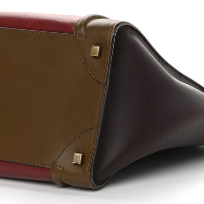 Celine Smooth Calfskin Mini Tri-Color Luggage Rust 8 of 11