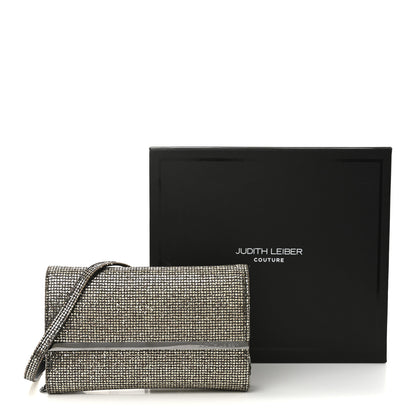 Judith Leiber Satin Glitter Chelsea Twinkle Clutch Ebonized Gold 12 of 12