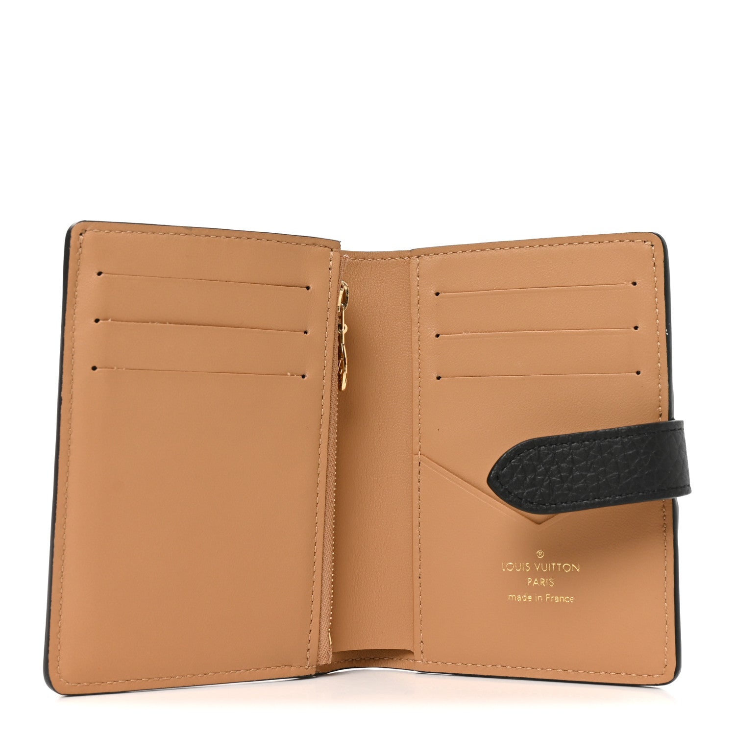 Louis Vuitton Taurillon Capucines Vertical Compact Wallet Black 5 of 7