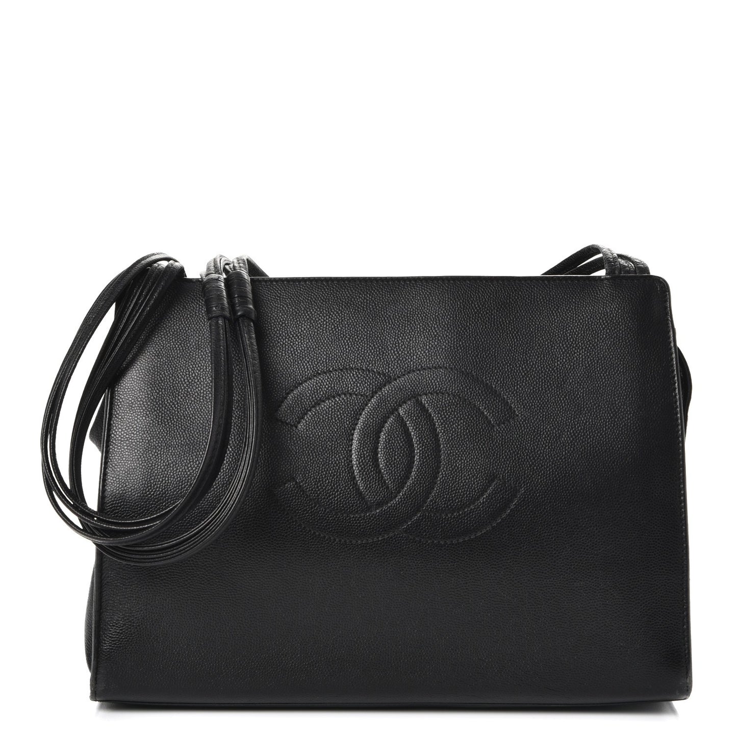 Caviar CC Shoulder Bag Black