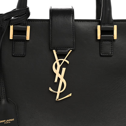 Saint Laurent Smooth Calfskin Small Monogram Cabas Black 8 of 13