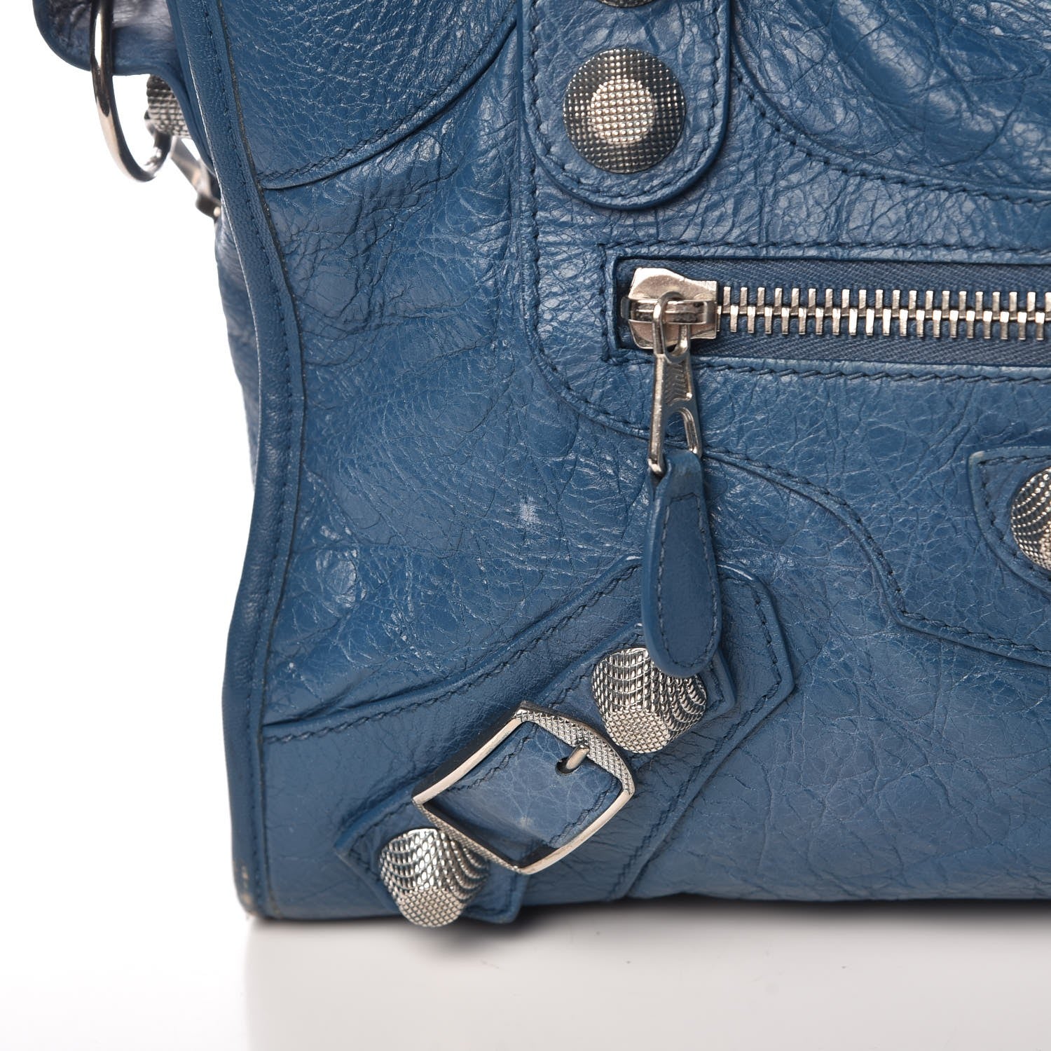 Balenciaga Agneau Giant 21 Silver Hardware City Bleu 16 of 17