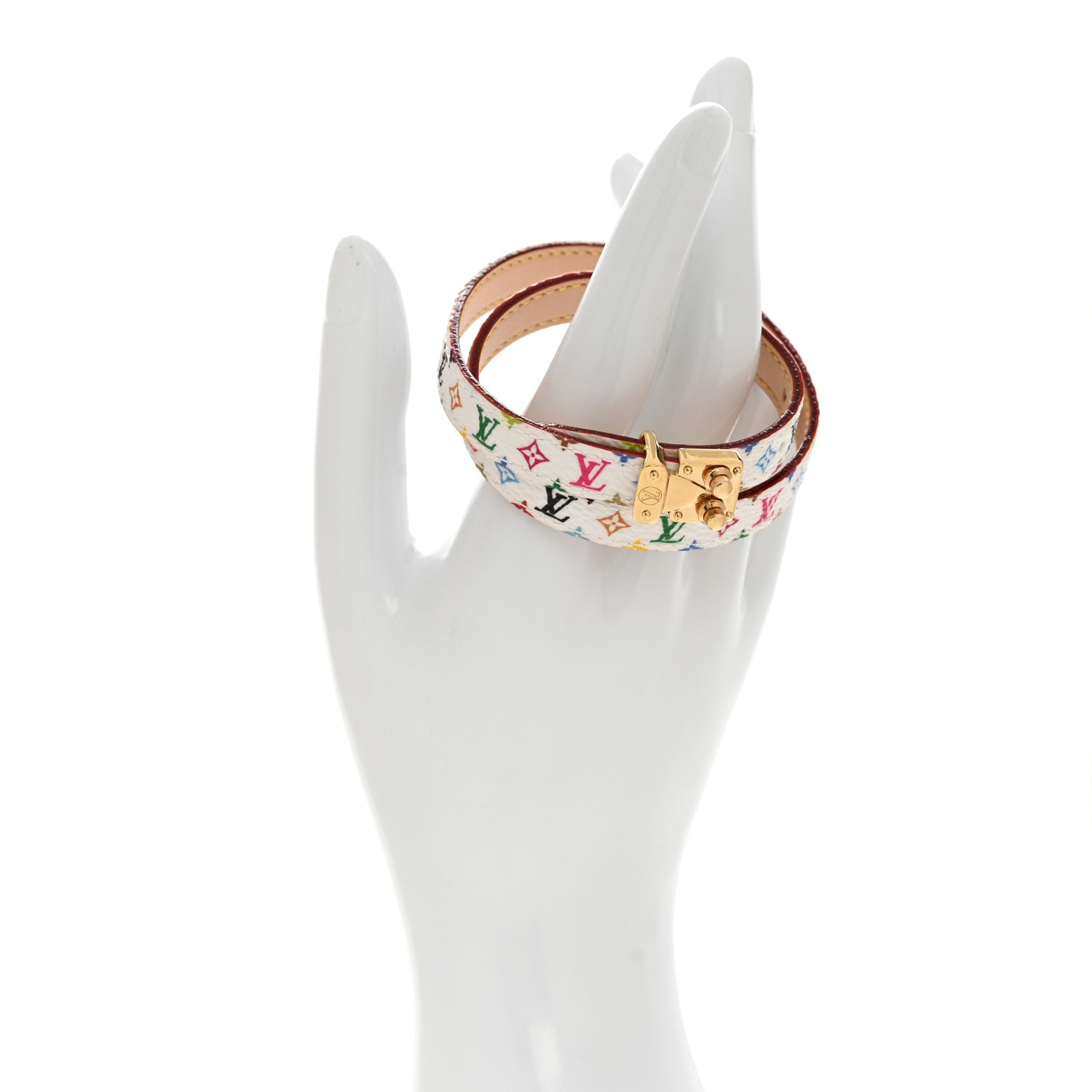Louis Vuitton LV X TM Monogram Multicolor LV Signature Bracelet 19 White 2 of 5