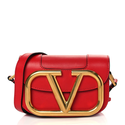Valentino Garavani Calfskin Small Supervee Crossbody Bag Rouge Pur 1 of 9