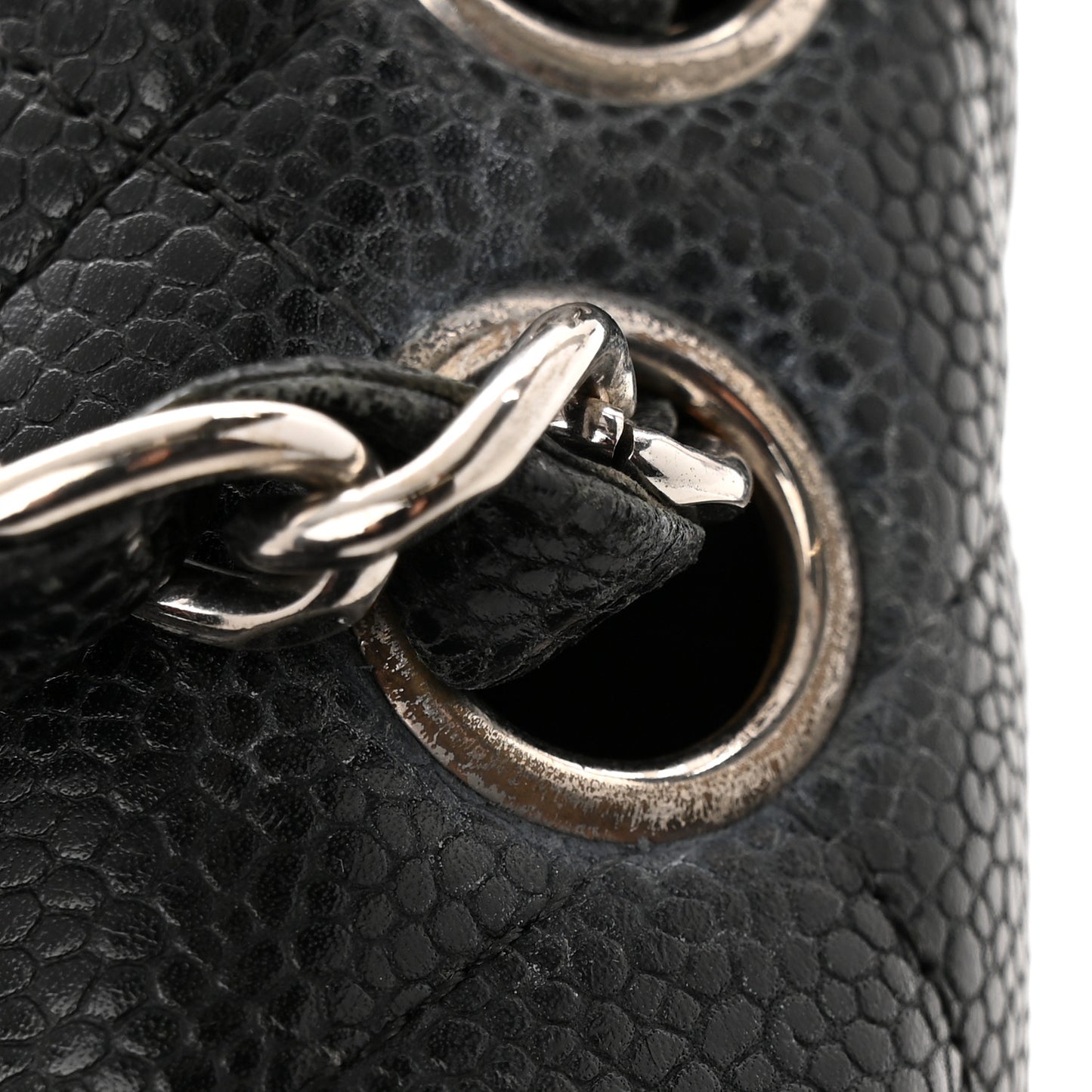 Caviar Quilted Jumbo Single Flap Black
