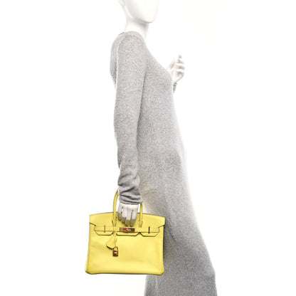 Hermes Epsom BIRKIN 30 Lime 2 of 11