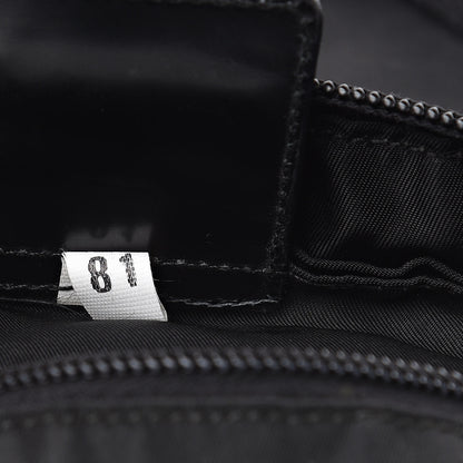 Prada Nylon Flat Messenger Bag Black 7 of 9