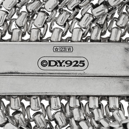 David Yurman Sterling Silver Multi-Row Box Chain Bracelet 3 of 3