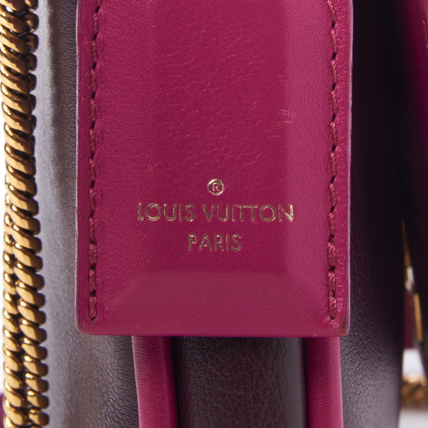 Louis Vuitton Cuir Art Deco Trapeze Prune Cyclamen 7 of 8