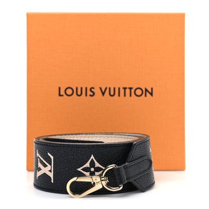 Louis Vuitton Empreinte Monogram Bandouliere Shoulder Strap Black Beige 4 of 4
