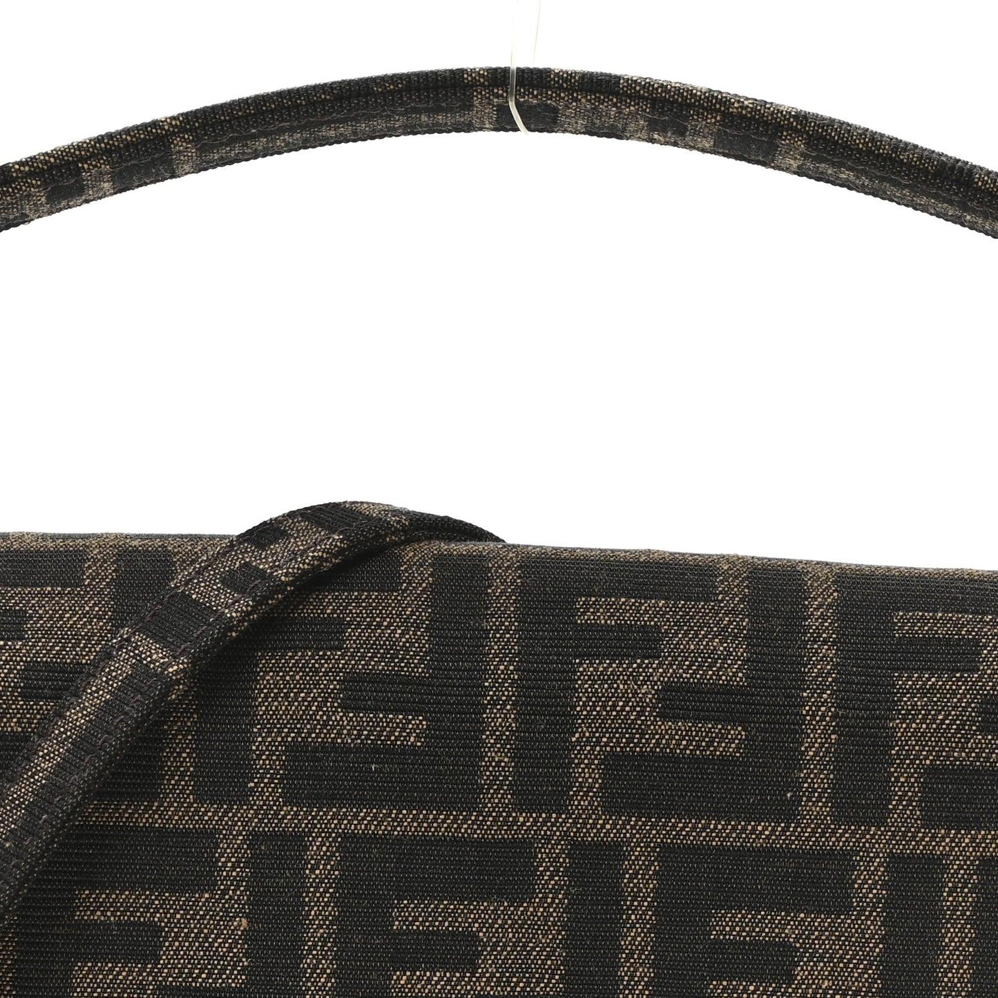 Fabric Jacquard FF 1974 Mini Baguette Tobacco Moro Black