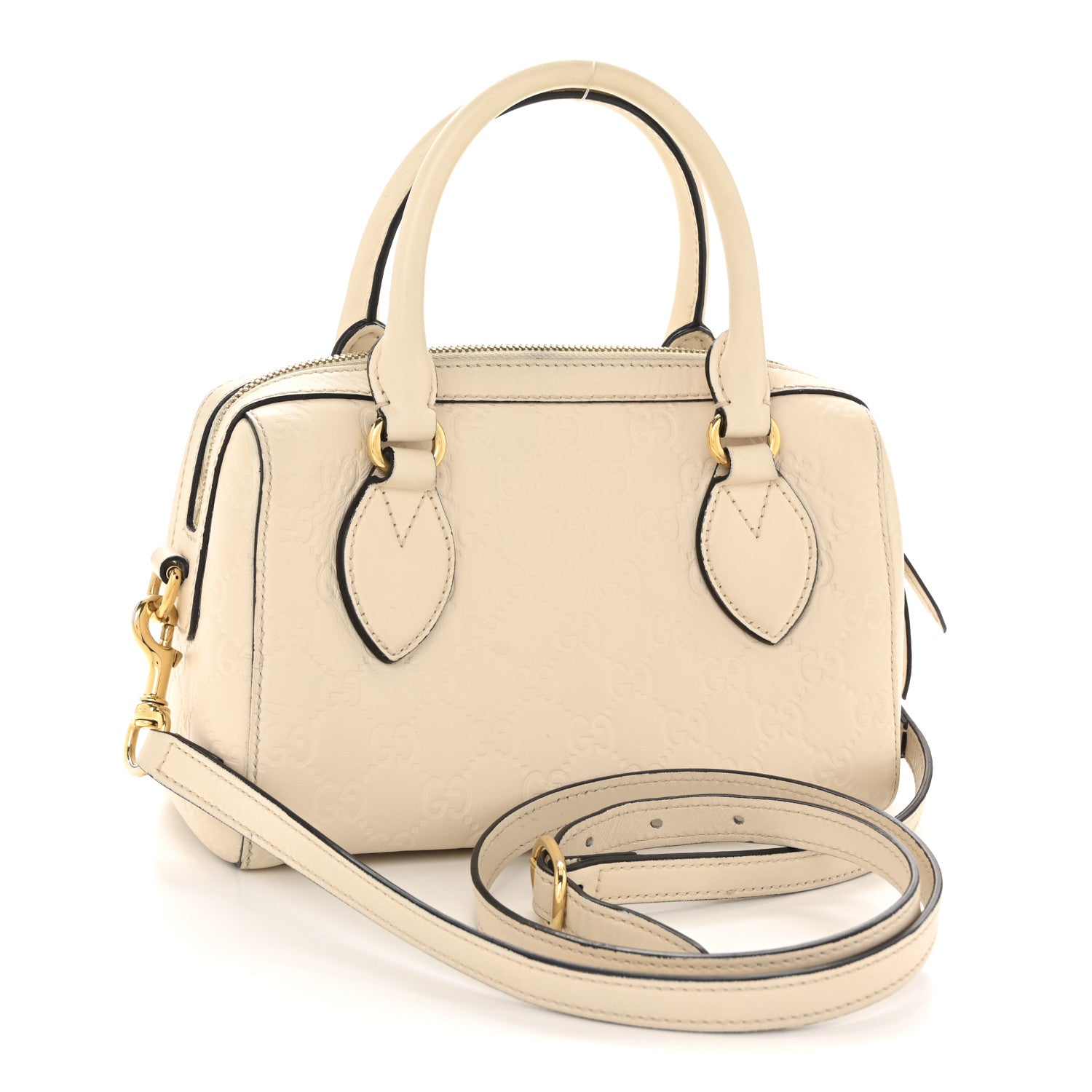 Gucci Guccissima Mini Joy Boston White 3 of 13