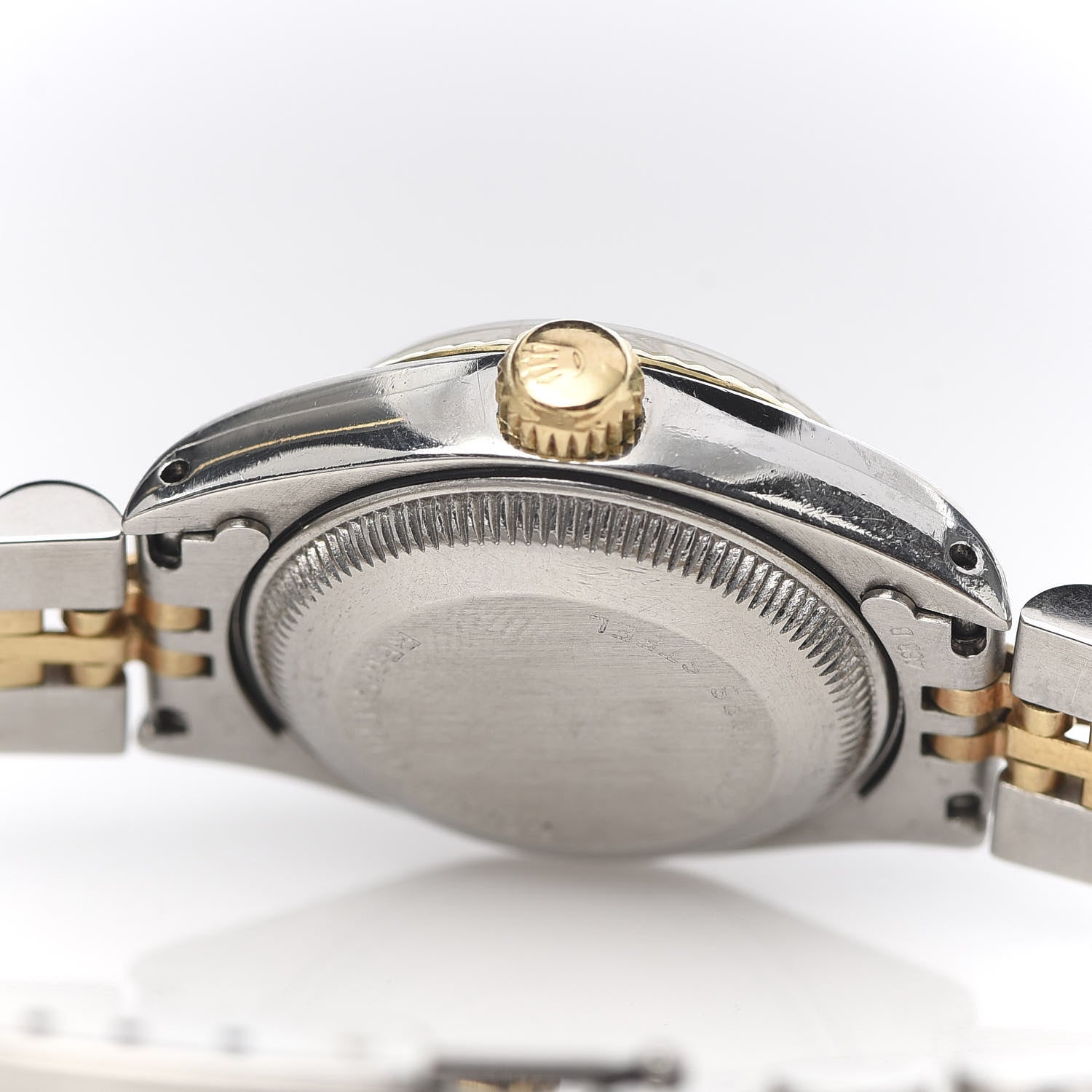 Rolex Stainless Steel 18K Yellow Gold 26mm Oyster Perpetual Date Watch Champagne 6917 5 of 7