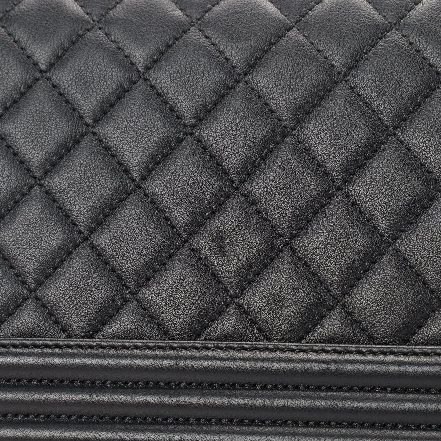 Calfskin Quilted Medium Boy Flap So Black