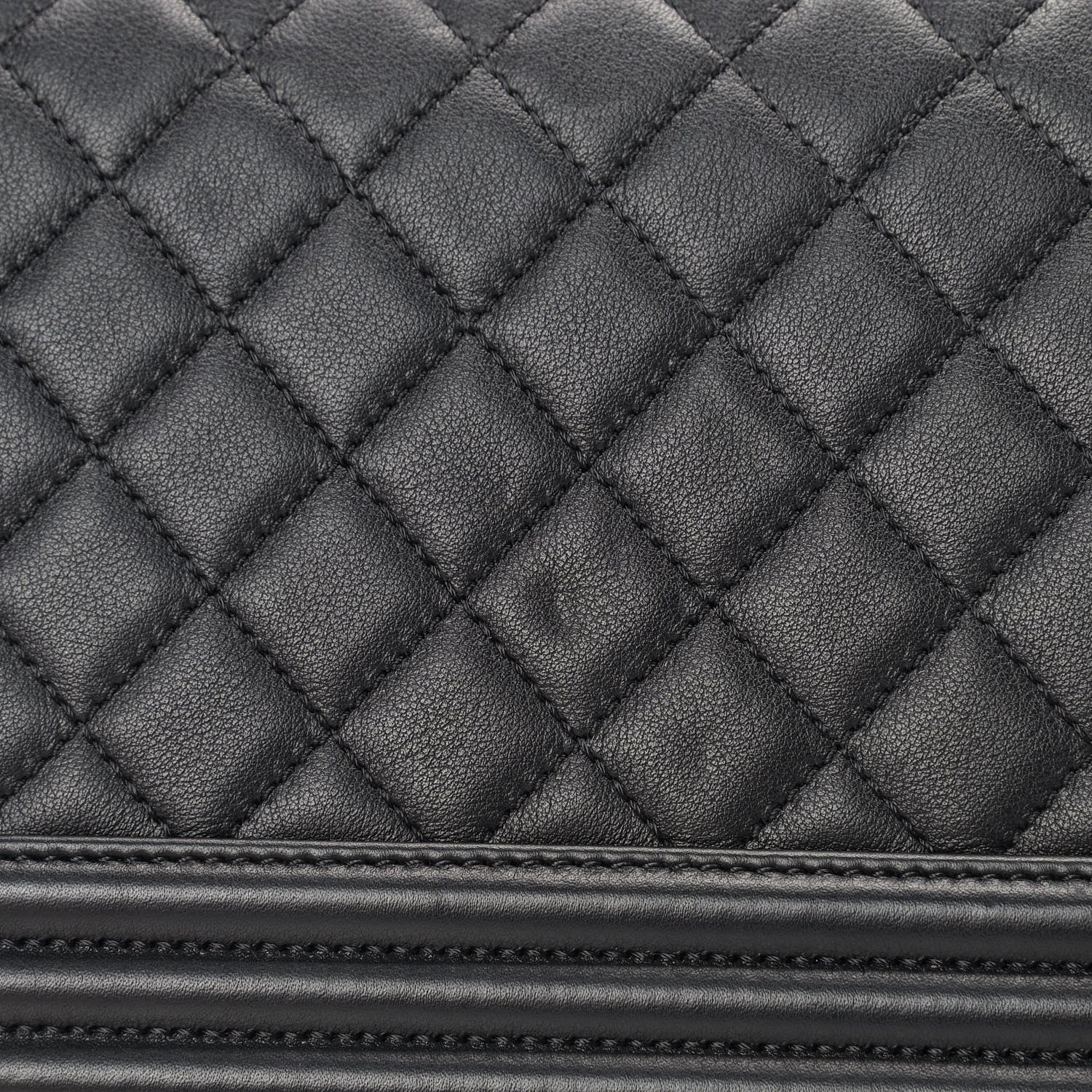 Chanel Calfskin Quilted Medium Boy Flap So Black 9 of 11