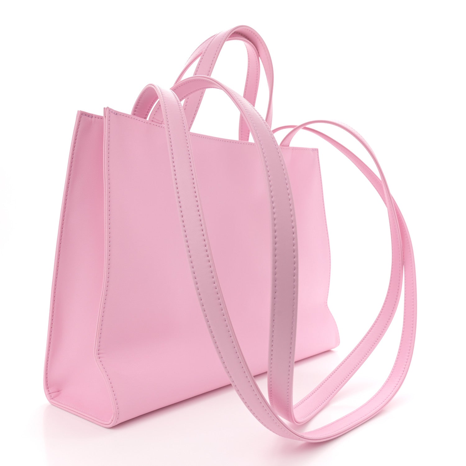 Telfar Vegan Leather Medium Shopping Bag Bubblegum 3 of 9