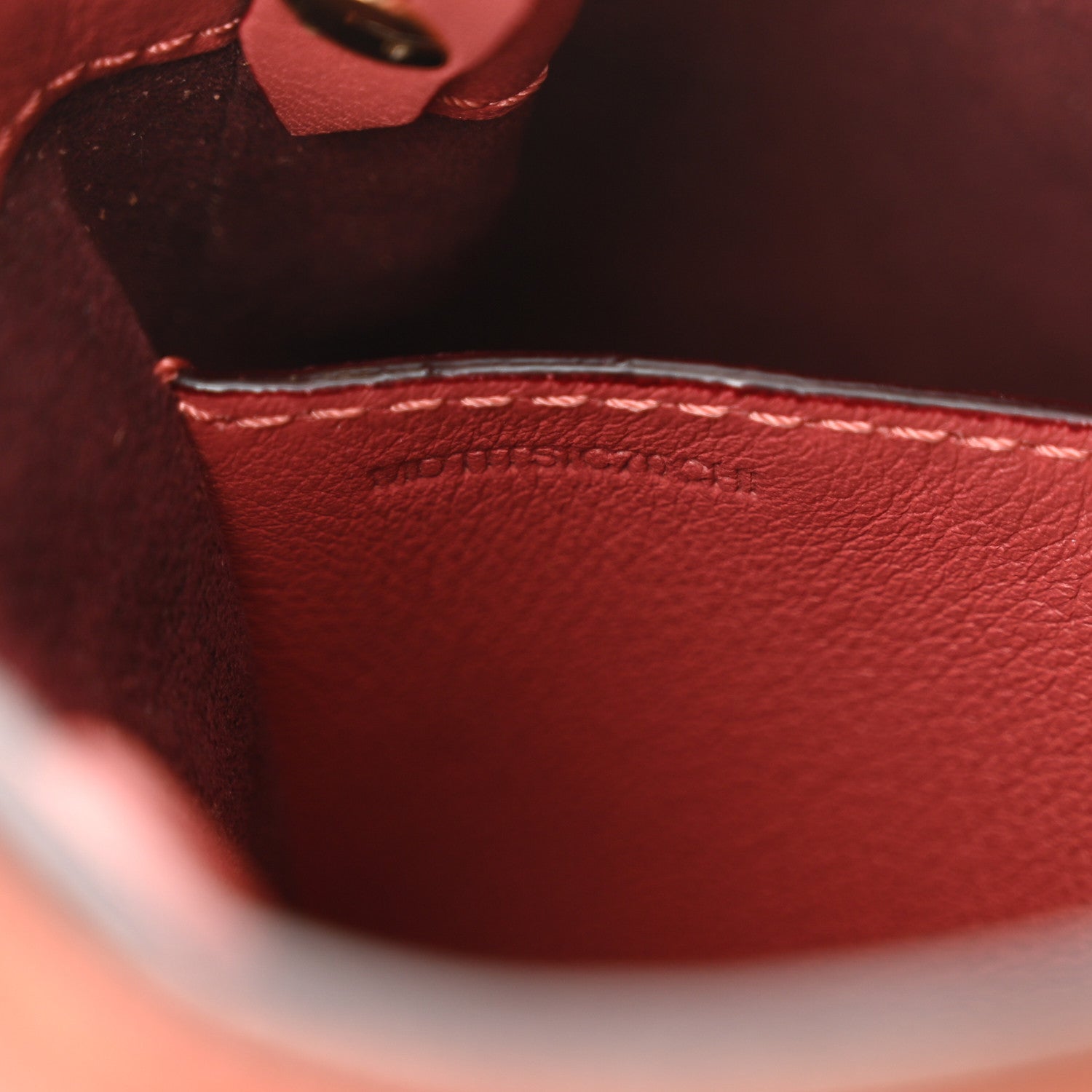 Burberry Suede Fringe Mini Bucket Bag Russet Pink 8 of 11