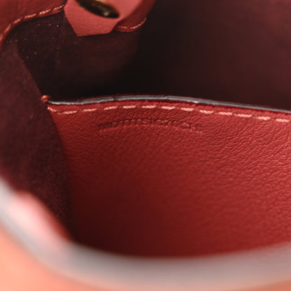 Burberry Suede Fringe Mini Bucket Bag Russet Pink 8 of 11