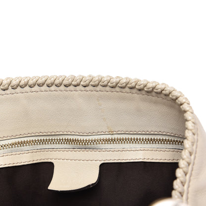 Gucci Calfskin Large Horsebit Chain Hobo Ivory 14 of 14