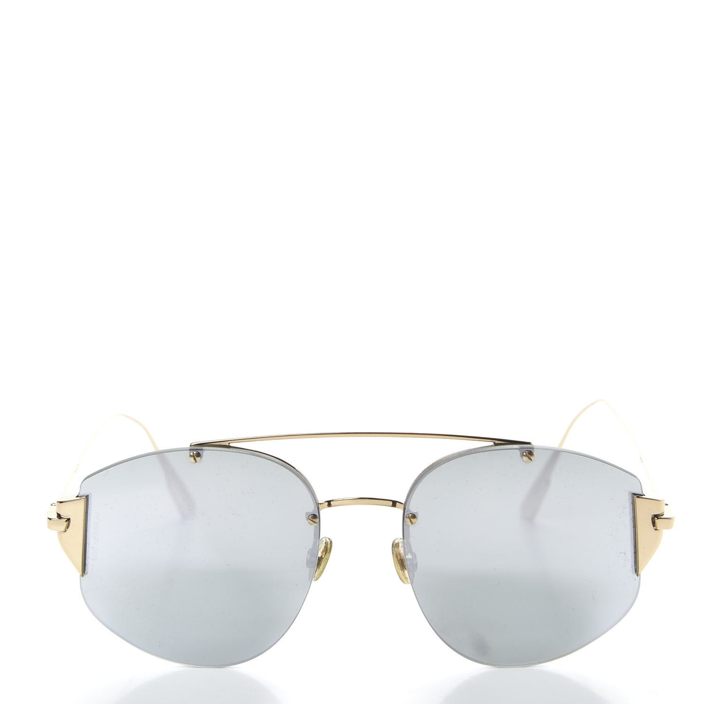 Stronger Aviator Sunglasses Grey Gold