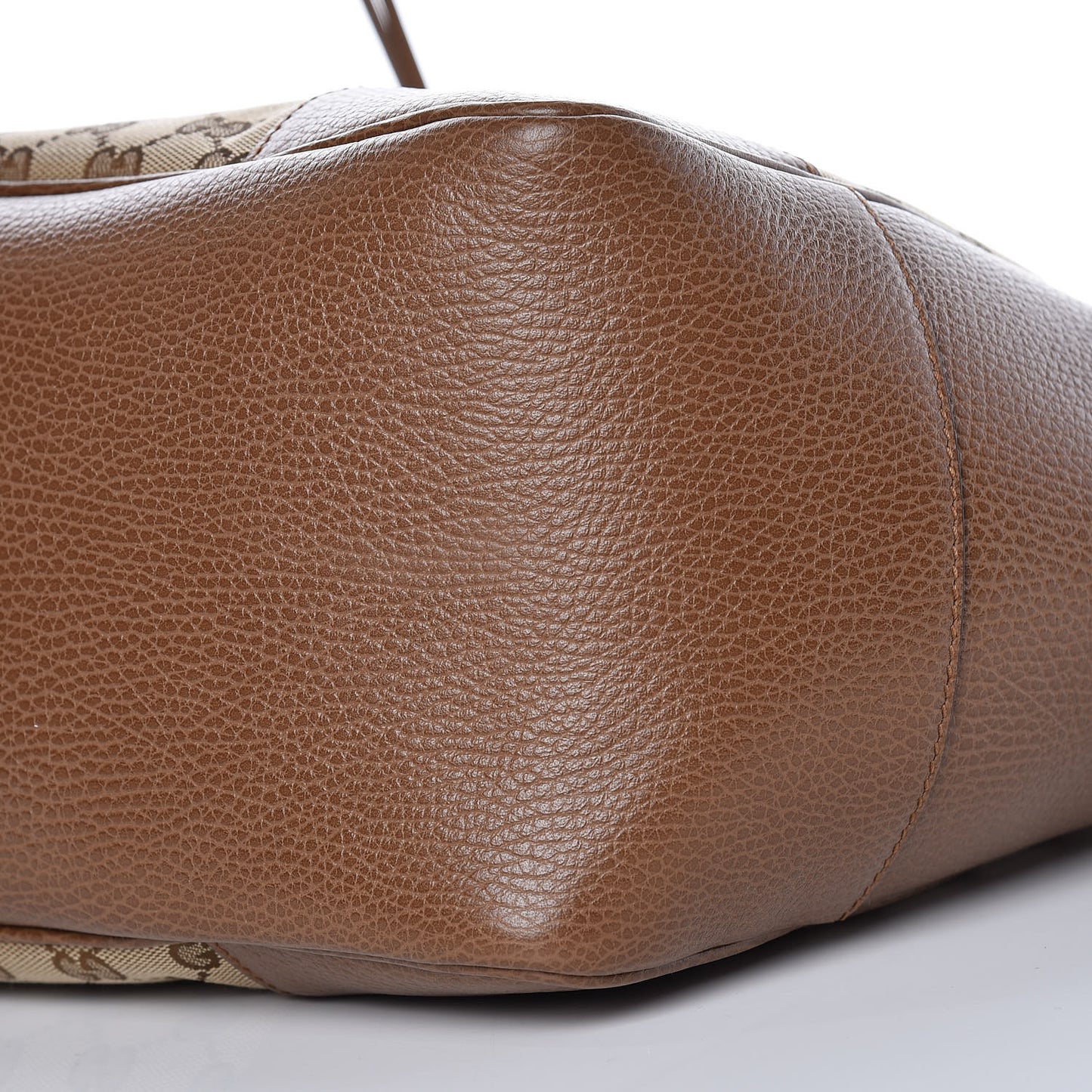 Monogram Medium Bree Zippered Tote Beige Tabacco