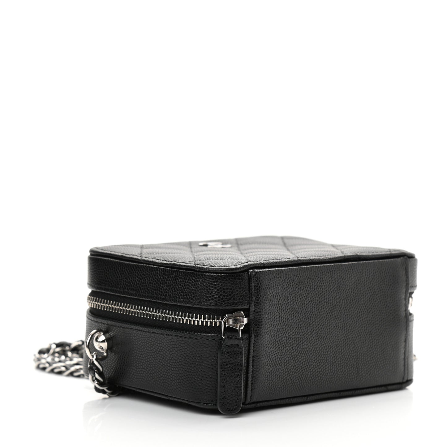 Caviar Quilted Camera Bag Black