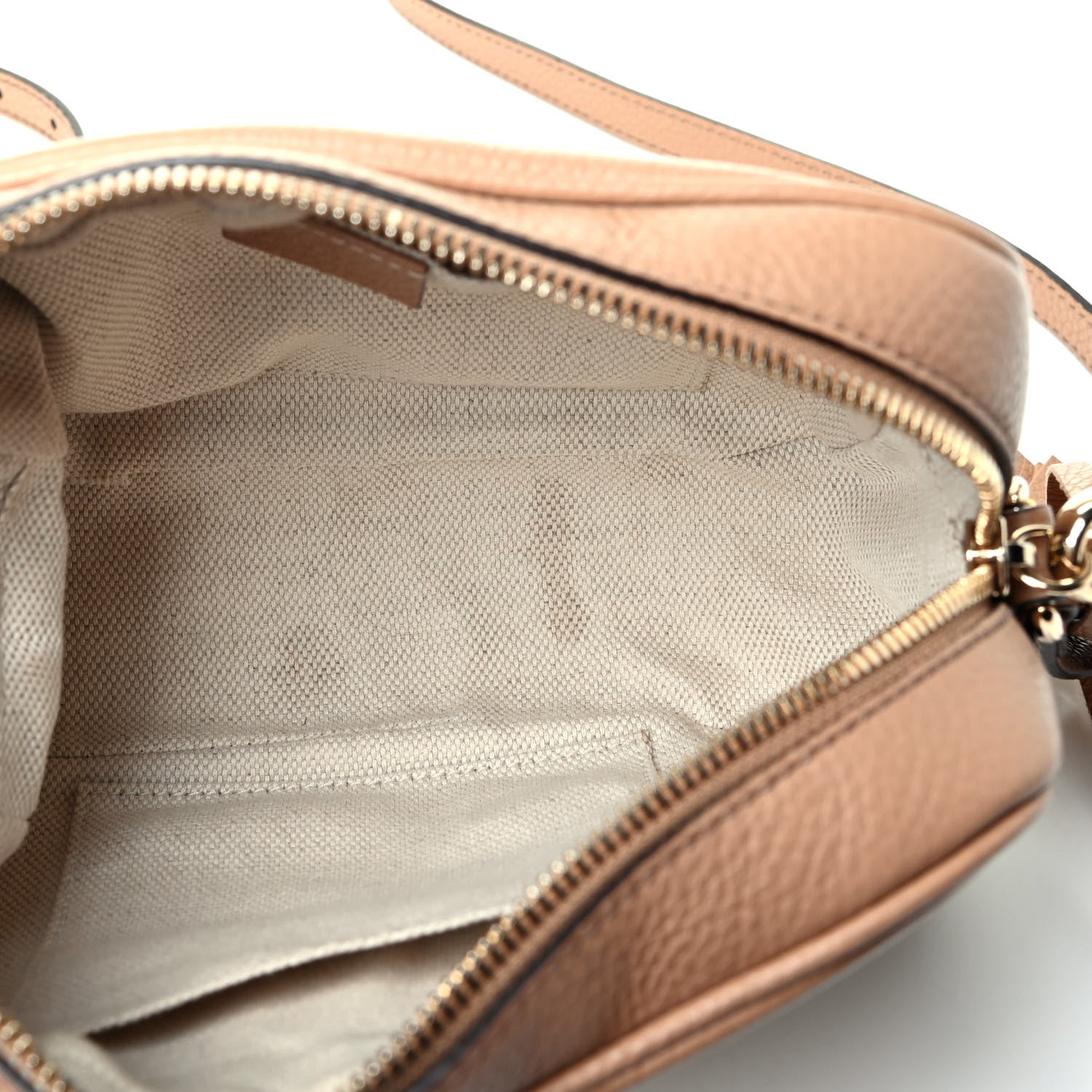 Gucci Pebbled Calfskin Small Soho Disco Bag Rose Beige 4 of 4