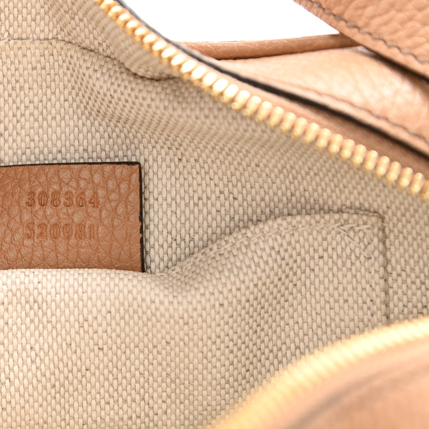 Gucci Pebbled Calfskin Small Soho Disco Bag Rose Beige 7 of 9