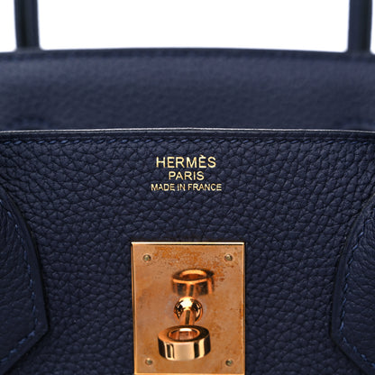 Hermes Togo Birkin 30 Bleu Nuit 5 of 9