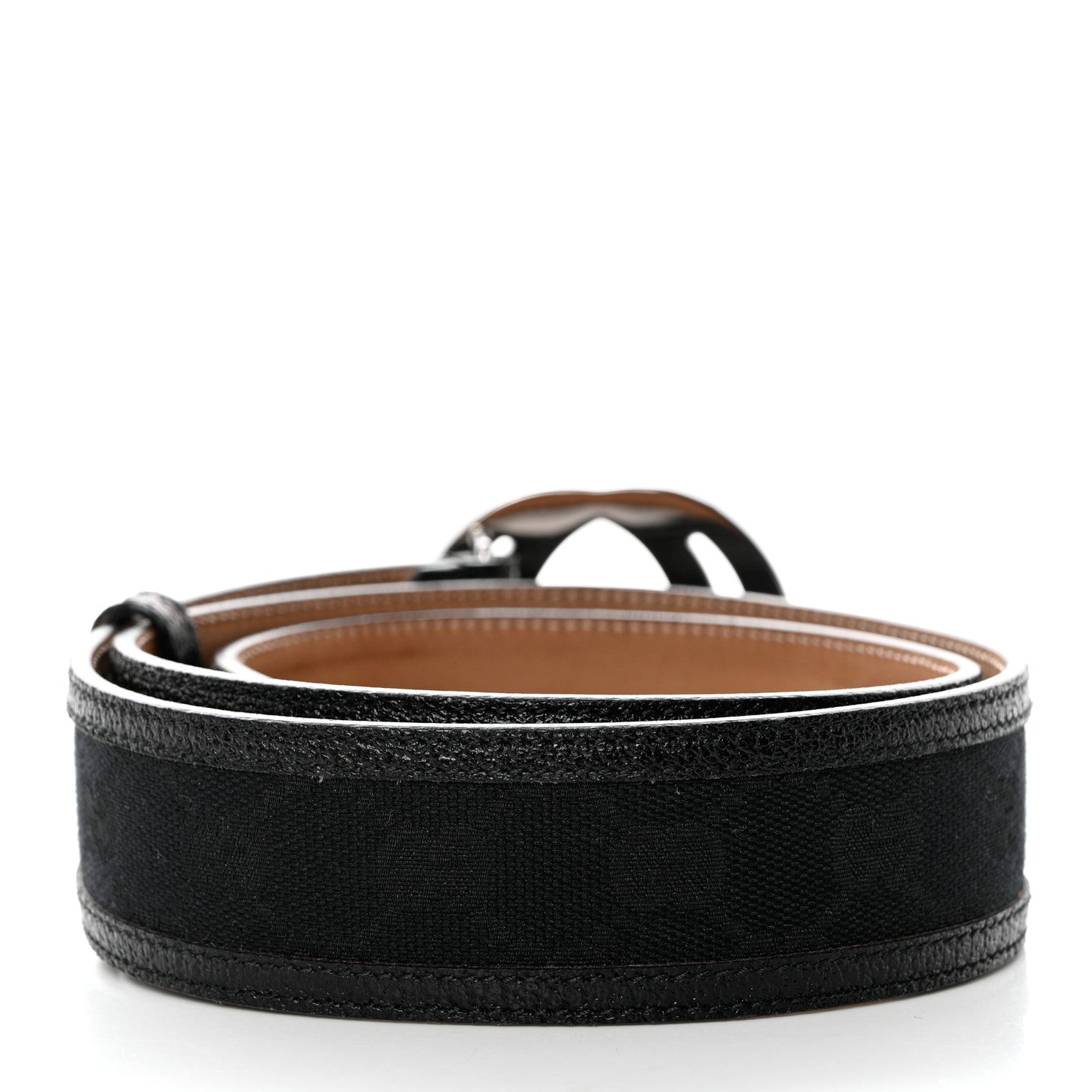 Gucci Canvas Interlocking G Belt 85 34 Black 2 of 6