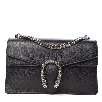 Gucci Pebbled Calfskin Small Dionysus Shoulder Bag Black 1 of 12