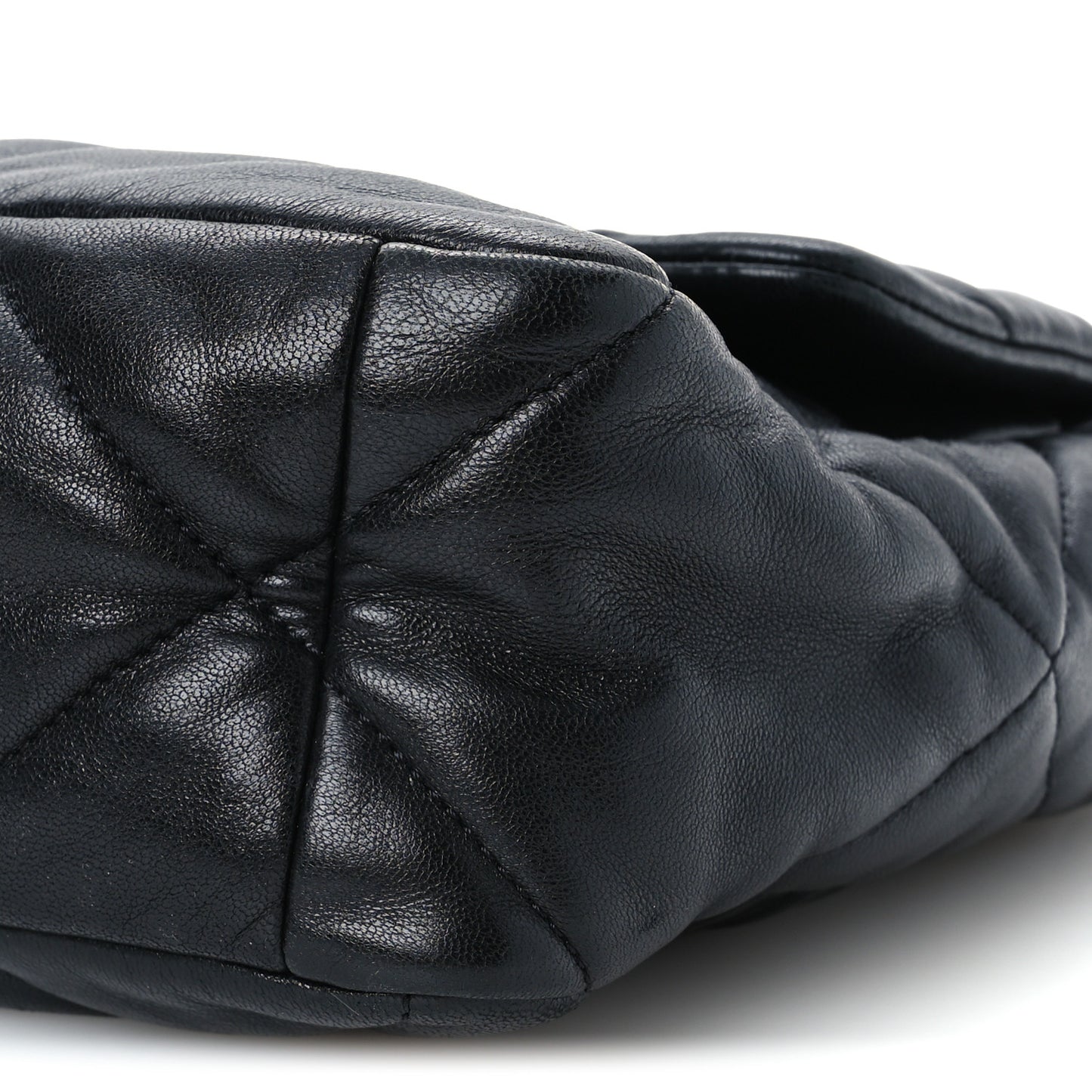 Goatskin Quilted Large Chanel 19 Flap Black