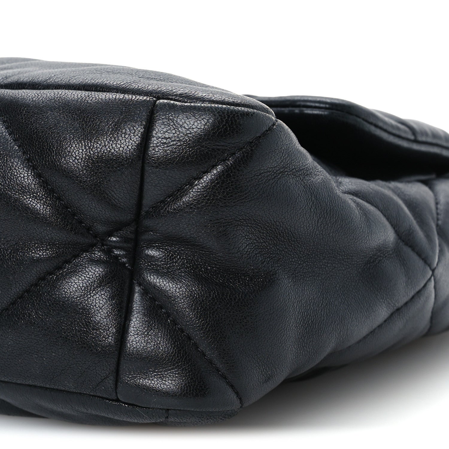 Chanel Goatskin Quilted Large Chanel 19 Flap Black 9 of 10