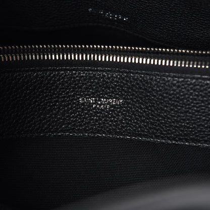Saint Laurent Grained Calfskin Small Supple Sac De Jour Black 6 of 11