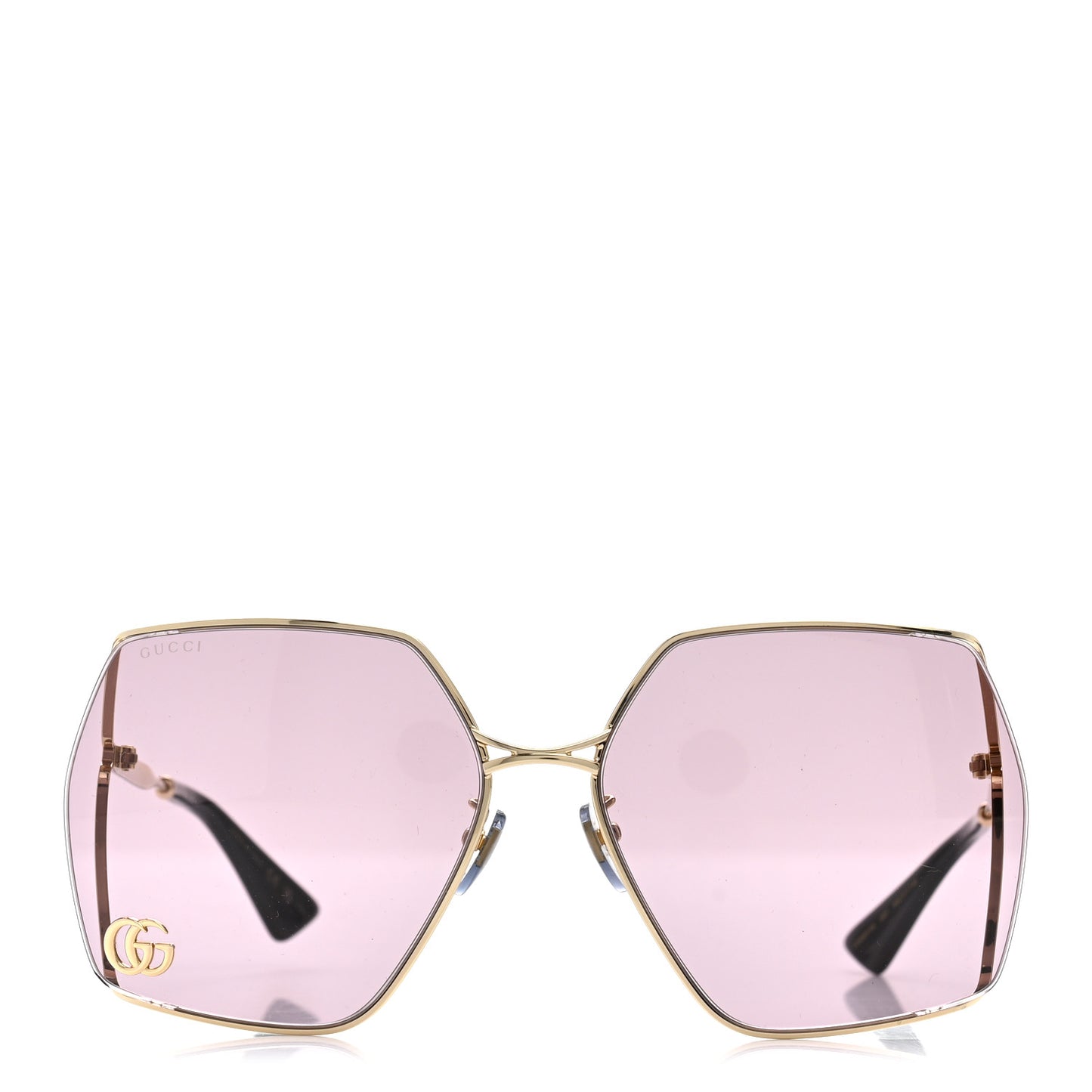 Oversized Sunglasses GG0817S Purple Gold