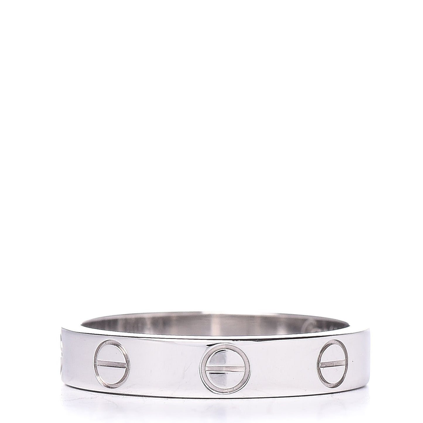 18K White Gold 3.5mm LOVE Wedding Band Ring 51 5.75
